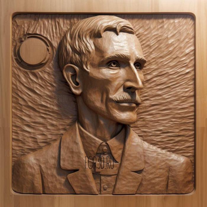 nikola tesla 1 stl model for CNC